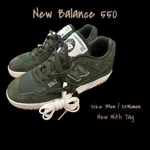 New Balance 550 Green Sneakers for Unisex - Size 7M / 8.5W, Brand New With Tag